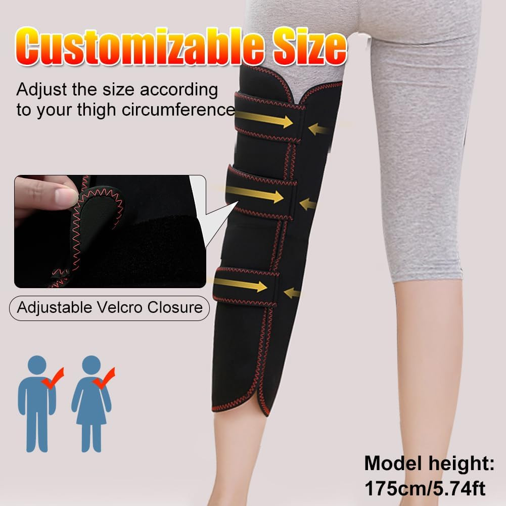 Heated Leg Warmer Electric Pad for Knee, Thigh & Calf Pain Relief Adjustable