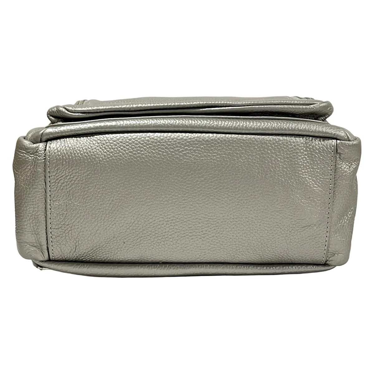 BARCOS - Silver Leather Backpack - image 5