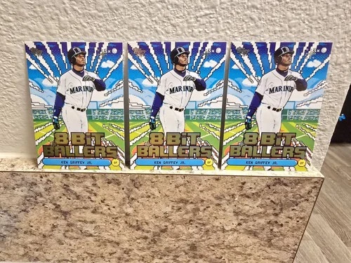 (3) Ken Griffey Jr 2026 Topps 8 Bit Ballers Card #8B-13