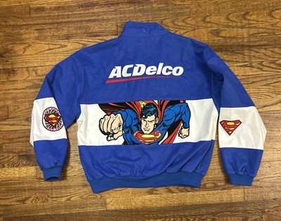 Vntg Dale Earnhardt Jr AC Delco Superman NASCAR Jacket Chase