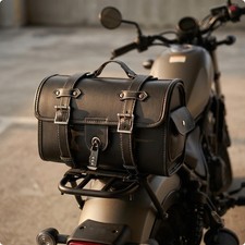 Motorcycle Tail Bag Compact Motorcycle Rear Bag Luggage Lined Interior Easy to