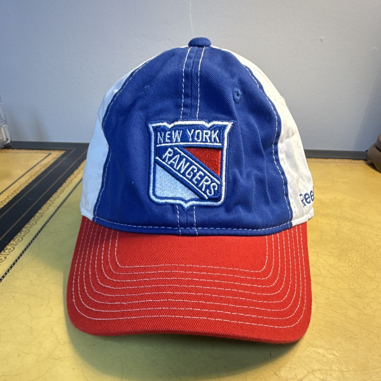 Reebok New York Rangers NHL Hockey Hat One Size Blue White Red