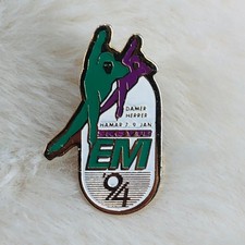 Vtg 1994 European Speed Skating Championships Hamar Norway Souvenir Enamel Pin