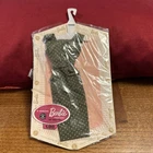 New Vintage 1960s Barbie Outfit New In Package COMPLETE Green & White Dots Dress