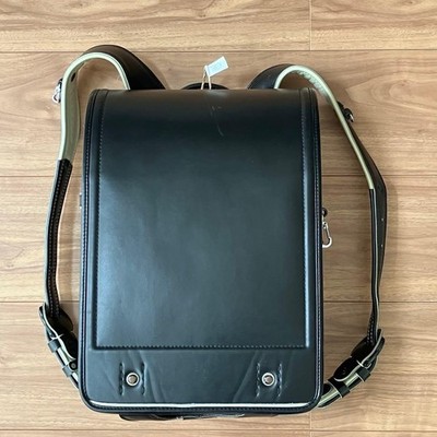 Seiban Randoseru Black Boy School Bag 6 Year Used Simple Authentic Genuine
