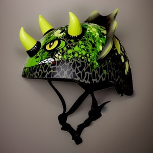 Raskullz Cycling Rex Helmet T-Chops - Kids Ages 3+ Dinosaur Bike/Skateboard