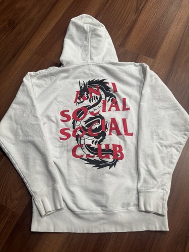 Anti Social Social Club Garden Grove White Hoodie ASSC Size Large
