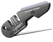Lansky BladeMedic Tungsten Carbide Ceramic Rods Serrated Sharpener PS-MED01