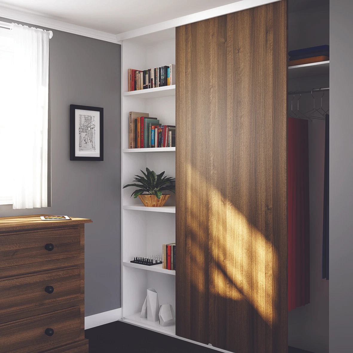 Single door sliding wardrobe deals
