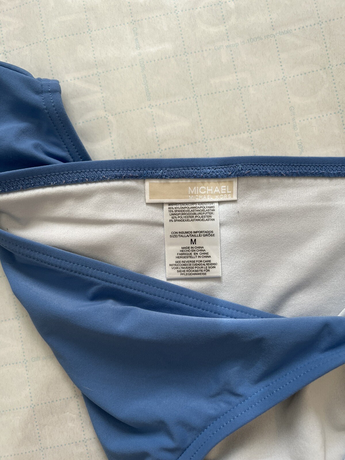 Michael Michael Kors Baby Blue Bikini Set size M Gem