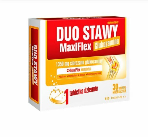 DUO STAWY MAXIFLEX glukozamina kolagen 30 tabl. musujących / joints - Picture 1 of 1