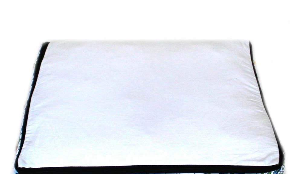 18X18X5" Square Mandala Cushion Cover Floor Pillow Cover Unfilled Zafu Pillow D5 - Image 4 of 4