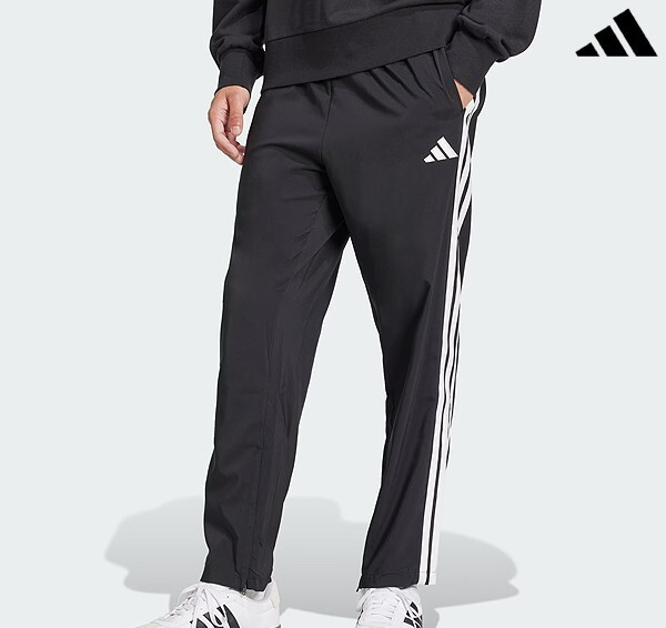 Adidas Essentials 3S Open Hem Stanford Pants Mens Sports Pants AsiaFit JC8491 13390₽