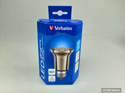 Verbatim 52009 LED R63, E27 Lampe, 8W, 4200K, Cold White, 370 Lum, Dimmable NEU