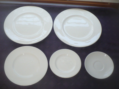 Wedgwood Bone China White 5 PIECE LOT | eBay