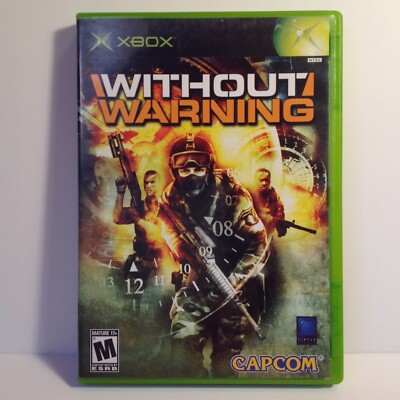 Without Warning (Microsoft Xbox, 2005) Complete with Manual