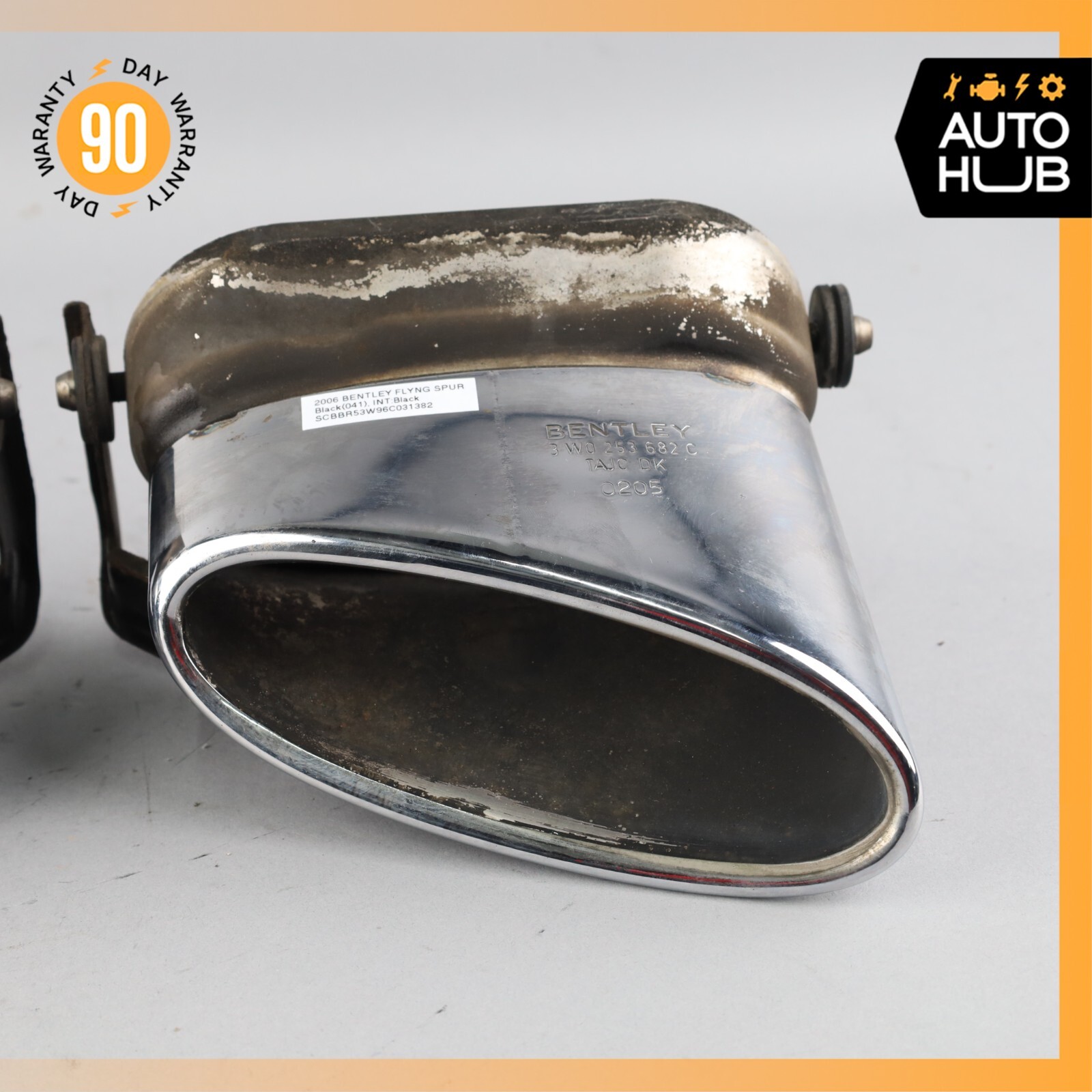 Bentley Continental Flying Spur Exhaust Muffler Tips Left & Right Set OEM 78k