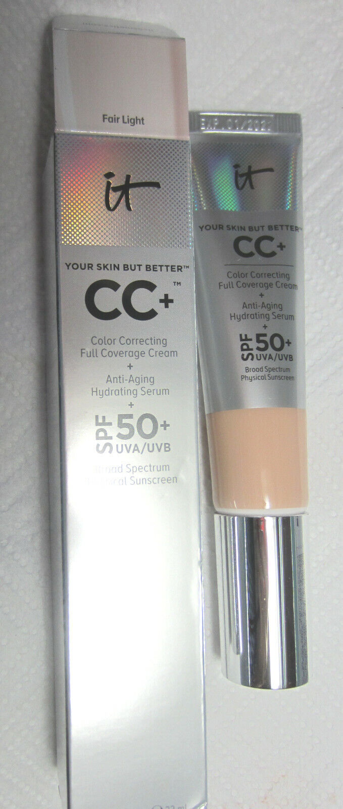 It Cosmetics CC+ Color Correcting Cream FAIR LIGHT 1.08oz EXP 01