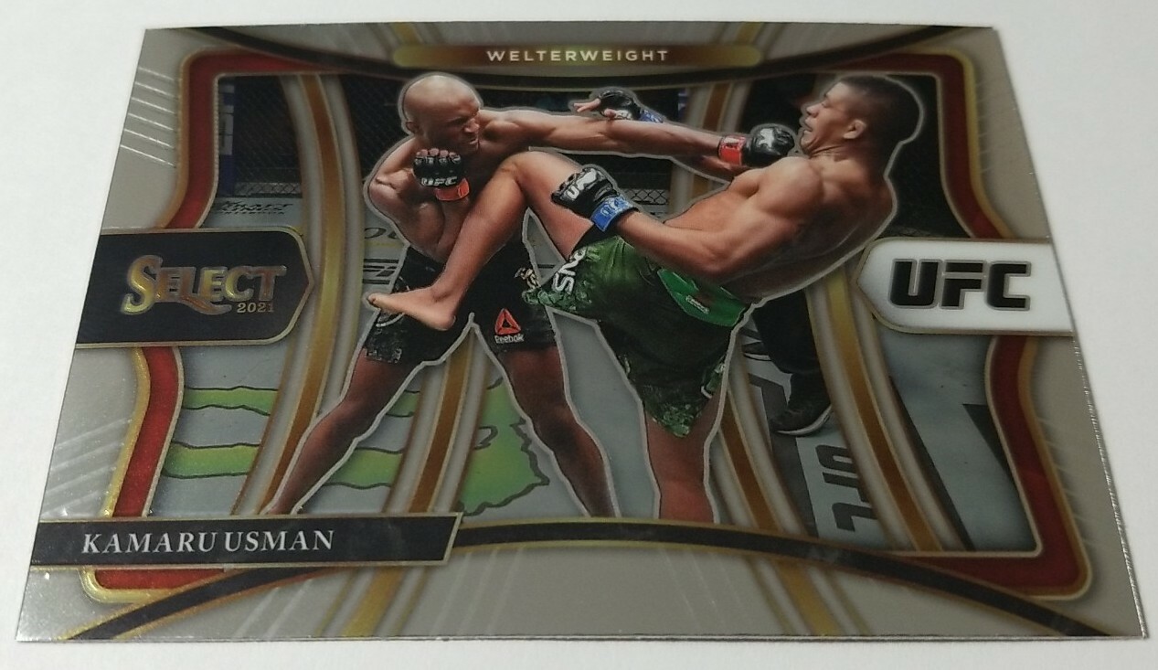 2021 Panini Select UFC KAMARU USMAN Premier Level Base #163 Welterweight