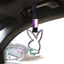 1pc Playboy Bunny Neo Chrome Jdm Tsurikawa Ring Subway Train Handle Nylon Strap 1pc Playboy Bunny Neo Chrome Jdm Tsurikawa Ring Subway Train Handle Nylon Strap