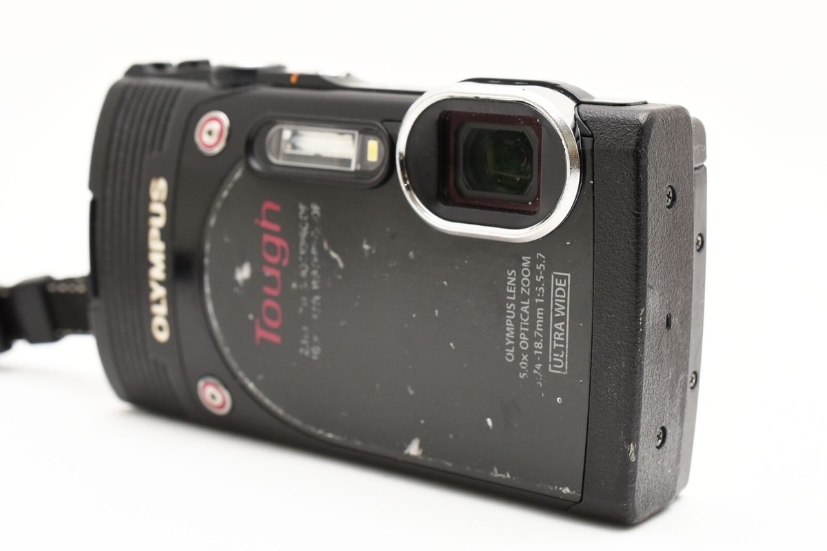 OLYMPUS Stylus TG-850 Tough Digital Camera Black From Japan (Read