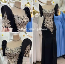 Black Moderern Filipiniana Long Dress Mestisa Sleeve