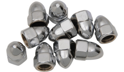 ● Fetters NEW DRAG SPECIALTIES DS-190858 Acorn Nut Assortment 3/8-24- Chrome