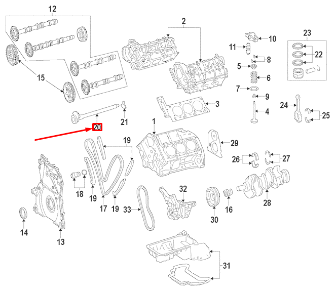 MERCEDES-BENZ E W211 Engine Balancing Shaft A6420300372 NEW  
