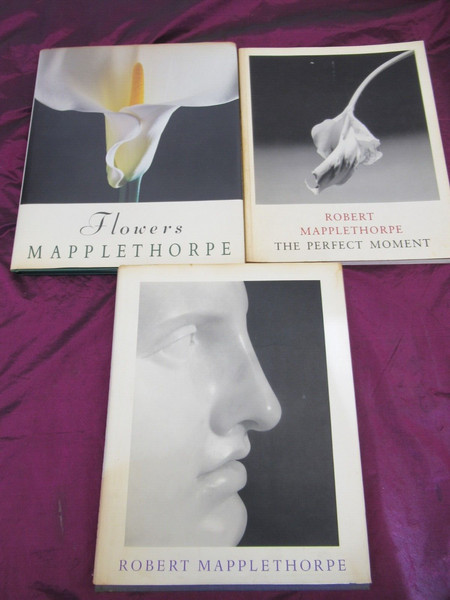3 Robert Maplethorpe books Flowers, The Perfect Moment, Richard Marshall