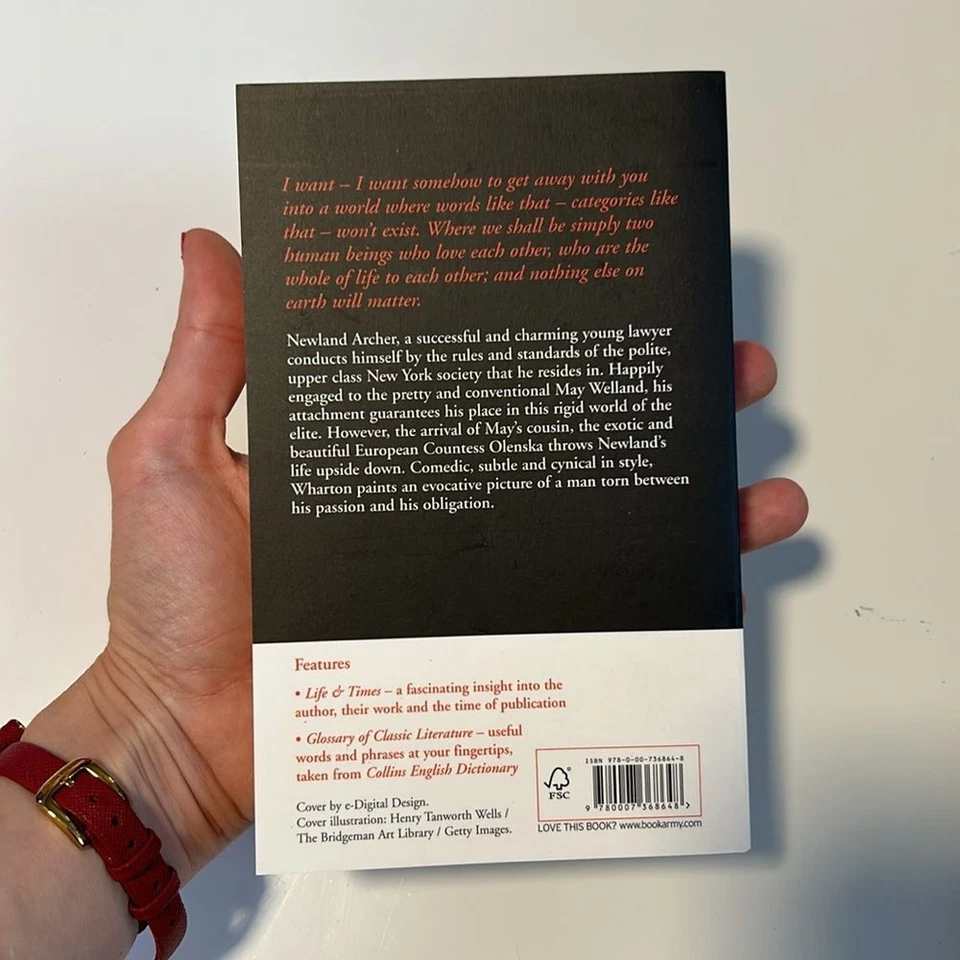 Edith Wharton The Age of Innocence paperback book Collins Classics - Image 2 of 4