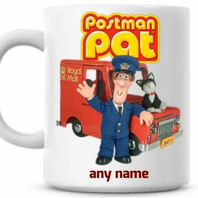 THE ONE STOP MUG SHOP **NEW**BIRTHDAY COLLECTION -POSTMAN PAT - Personalised - Gift Mug