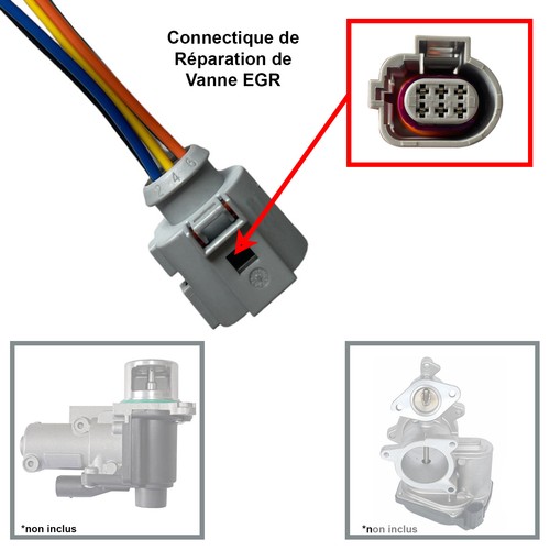 Kit Reparación Conector Jack Cables Toma Para Válvula EGR 1J0973713G - Imagen 2 de 6