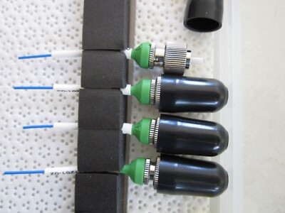 4 EMCORE FIBER OPTIC PATCHCORDS CABLE PLEASE CHECK PICTURE FOR MODEL N0.