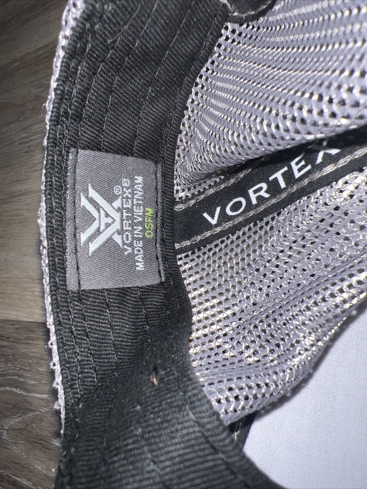 VORTEX Gray Adjustable Logo Hat / Cap Black Logo … - image 7