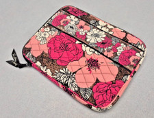 Vera Bradley Mocha Rouge Pink Floral Case for Tablet, Kindle, iPad,  eReader