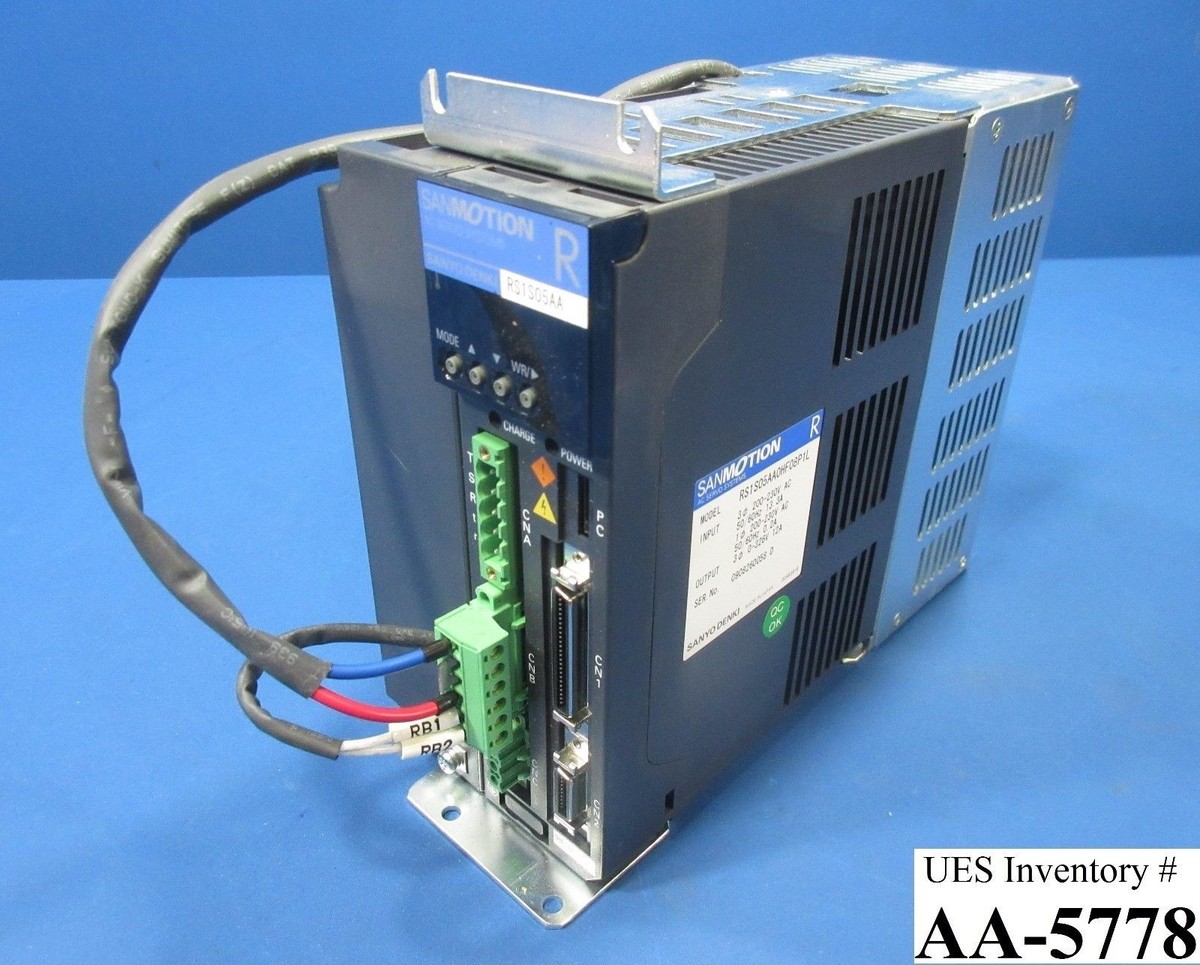 Sanyo Denki RS1S05AA AC Servo Drive RS1S05AA0HF08P1L SANMOTION R T
