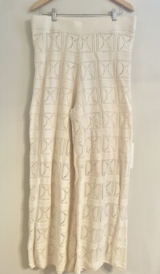NWT The Drop XL Wide Leg Pull On Sweater  Crochet Pants Women s Lounge Casual