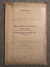 Auctions Catalog Münzen Medaillen Salzburg 1898 Otto Helbing