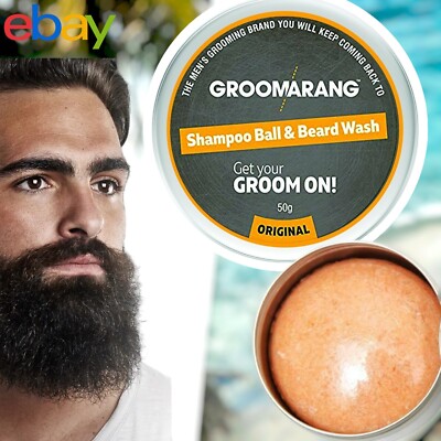 Herren Bartshampoo Ball & Bartwäsche reinigen Feuchtigkeit pflegen Bartwachstum 50g