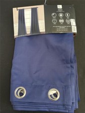 Lush Decor Insulated Grommet Blackout Curtains Panel Pair, 52" W x 84" L Navy