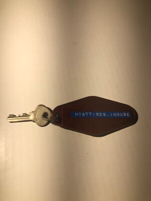 Vintage HYATT REGENCY HOUSE Hotel Room Key Fob San Jose, CA
