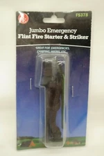 Jumbo Emergency Flint Fire Starter & Striker w Lanyard FS378 SE TF