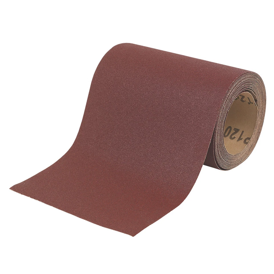 EETools 115mm x 5m Aluminium Oxide Sanding Roll sandpaper P40 P60 P80 P120 Grit