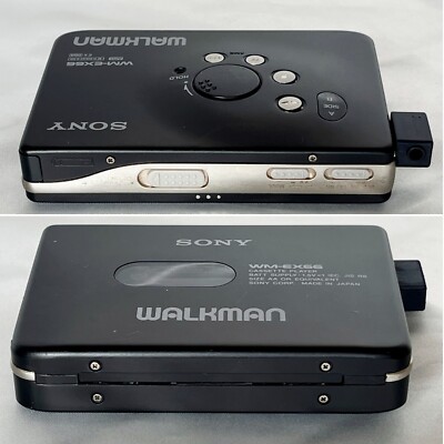 SONY WM-EX66 1992 Walkman W/Plug adapter Cassette Player Made in