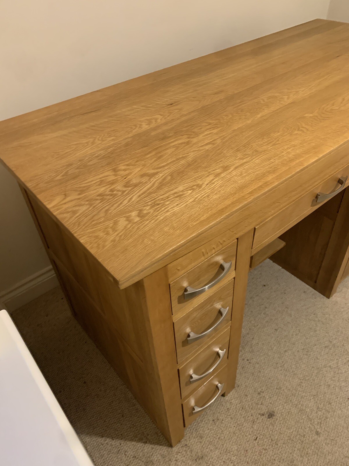 Solid Oak Desk eBay