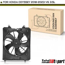 Radiator Cooling Fan Assembly w/ Shroud for Honda Odyssey 2018-2023 V6 3.5L Left