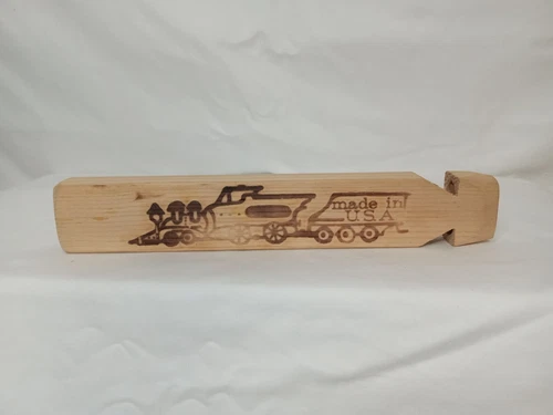 Wooden Train Whistle Made in USA Collectible-Keepsake-Hobby-Souvenir