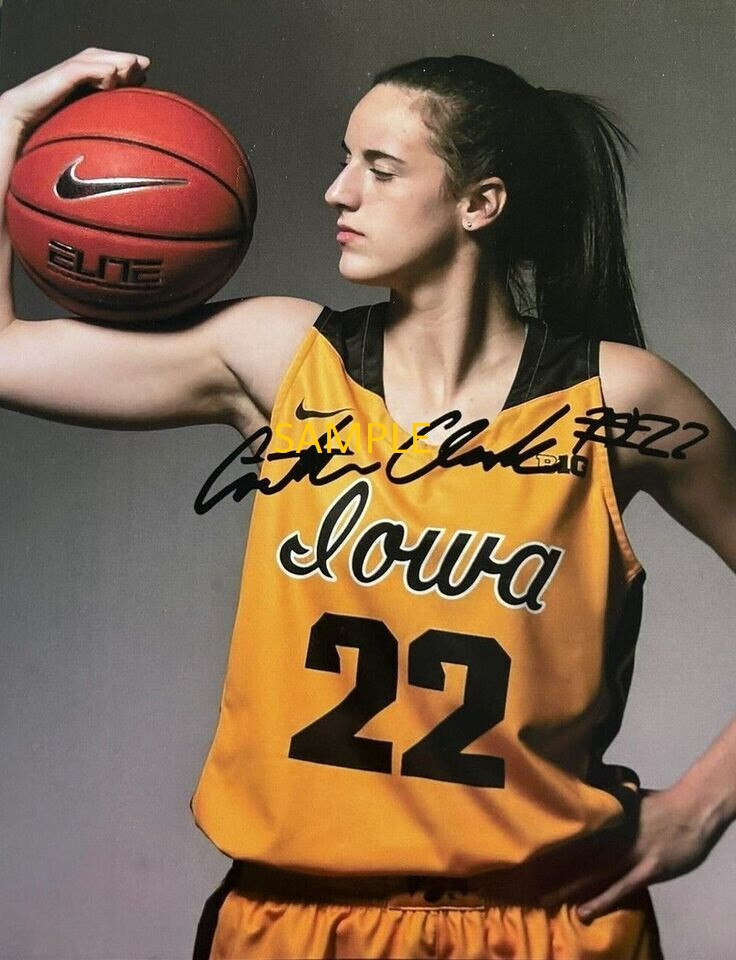 CAITLIN CLARK REPRINT 8X10 PHOTO AUTOGRAPHED SIGNED CHRISTMAS MAN CAVE GIFT