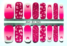 Breast Cancer Awareness Nail Polish Strips / Nail Wraps / Nail Stickers