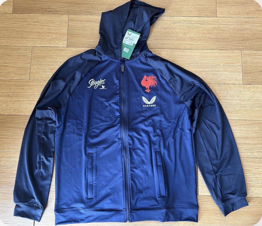 SYDNEY ROOSTERS RUGBY LEAGUE FULL ZIP HOODIE (medium) New UK